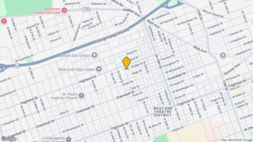 1055 N St Lucas St Map and Location Details