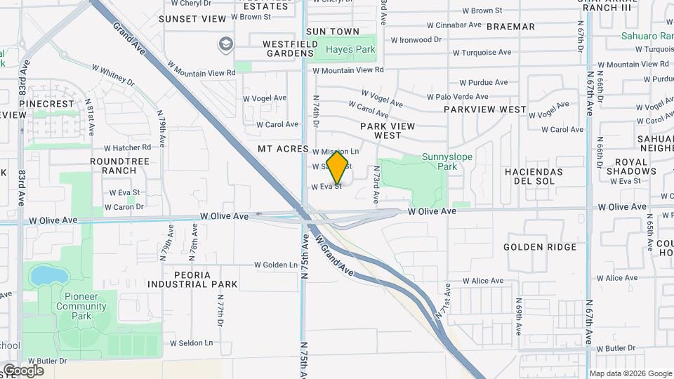 7413 W Eva St Map and Location Details