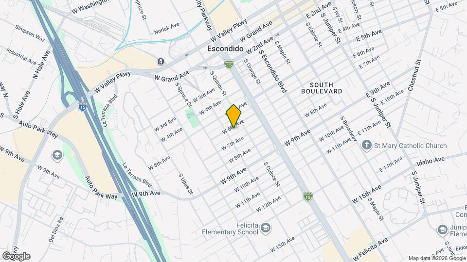 643 W 6th Ave Map and Location Details