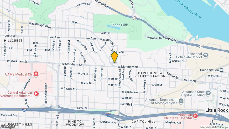 1008 Kavanaugh Blvd Map and Location Details