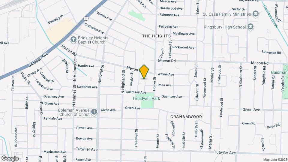 1027 Langton St Map and Location Details