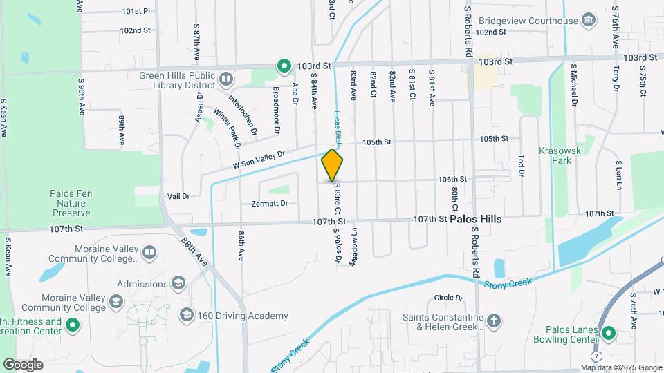 10608 S 83rd Ct Map and Location Details