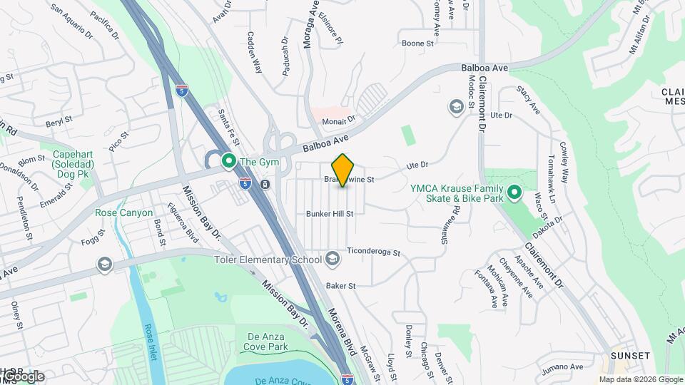 3662 Moultrie Ave Map and Location Details