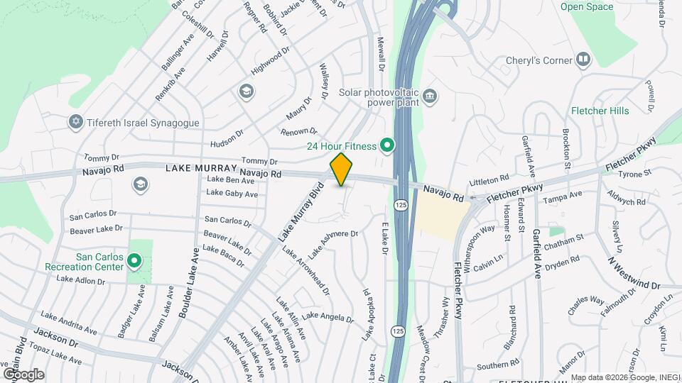 8735 Navajo Rd, Unit 2 Map and Location Details