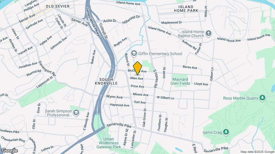 1733 Allen Ave Map and Location Details