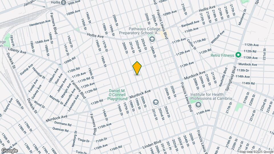 112-29 200th St Map and Location Details