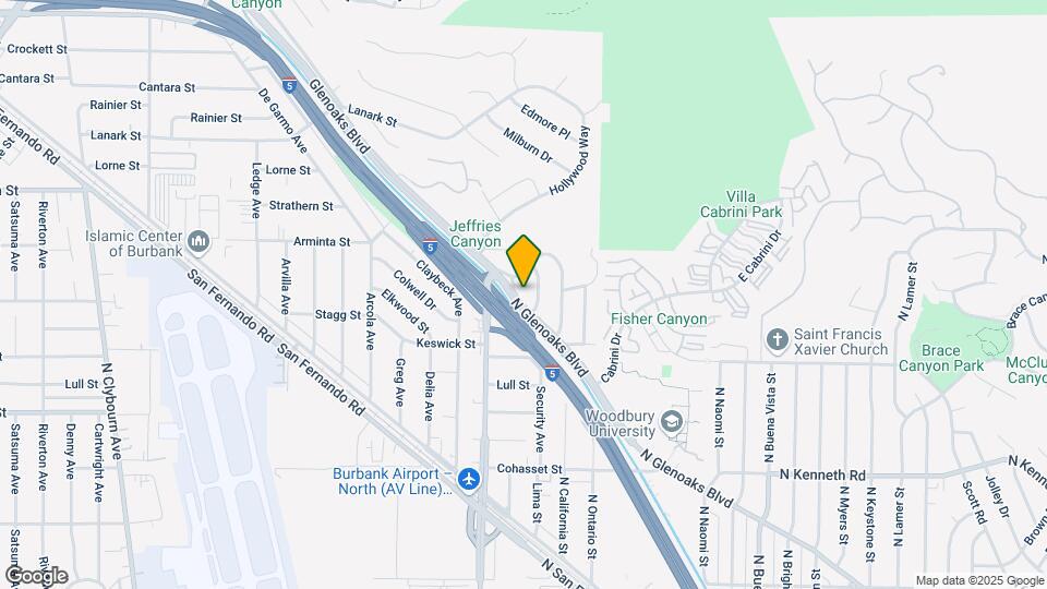 7766 N Glenoaks Blvd Map and Location Details