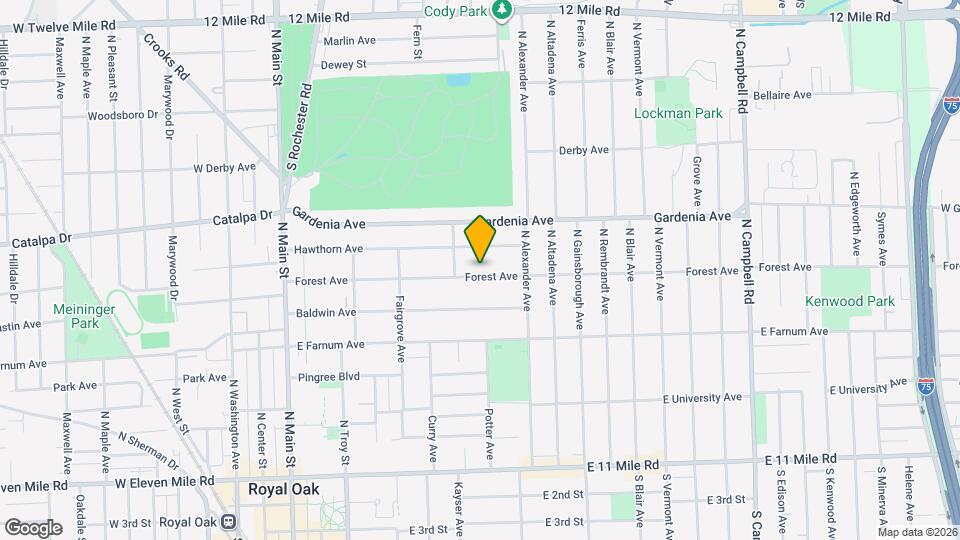 727 Forest Ave Map and Location Details