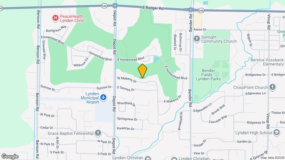 190 W Maberry Dr Map and Location Details