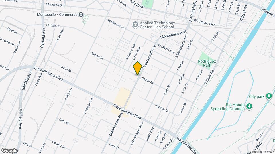 1101 Beach St Map and Location Details