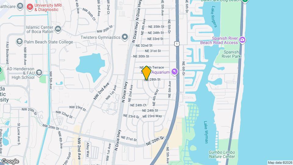 2751 NE 26th Terrace Map and Location Details