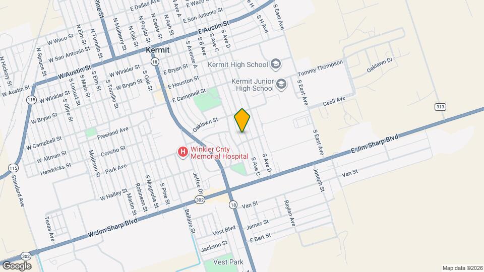 713 S Ave C Map and Location Details