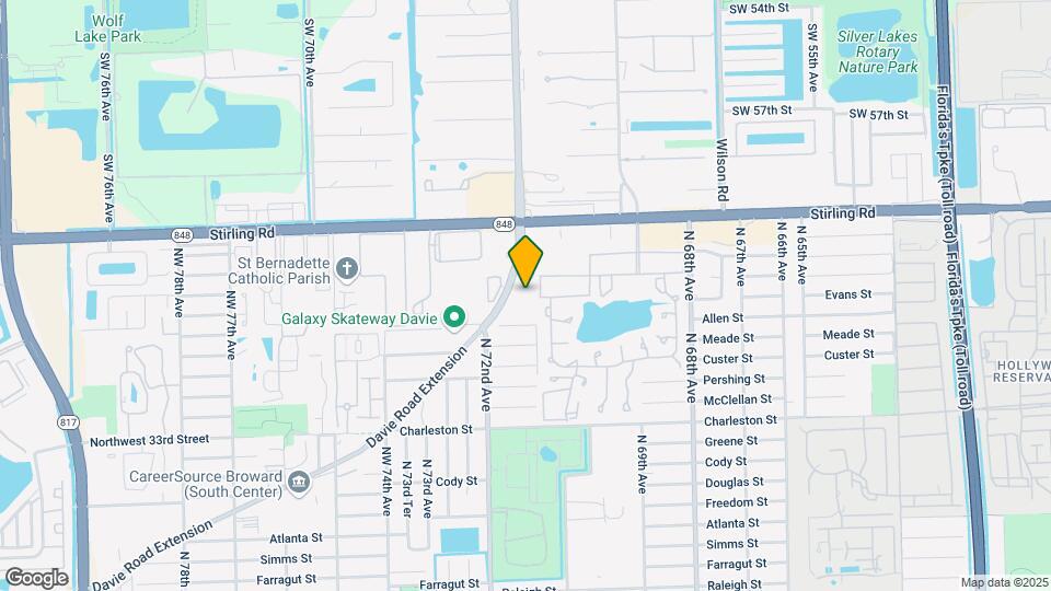 4100 Davie Rd Map and Location Details