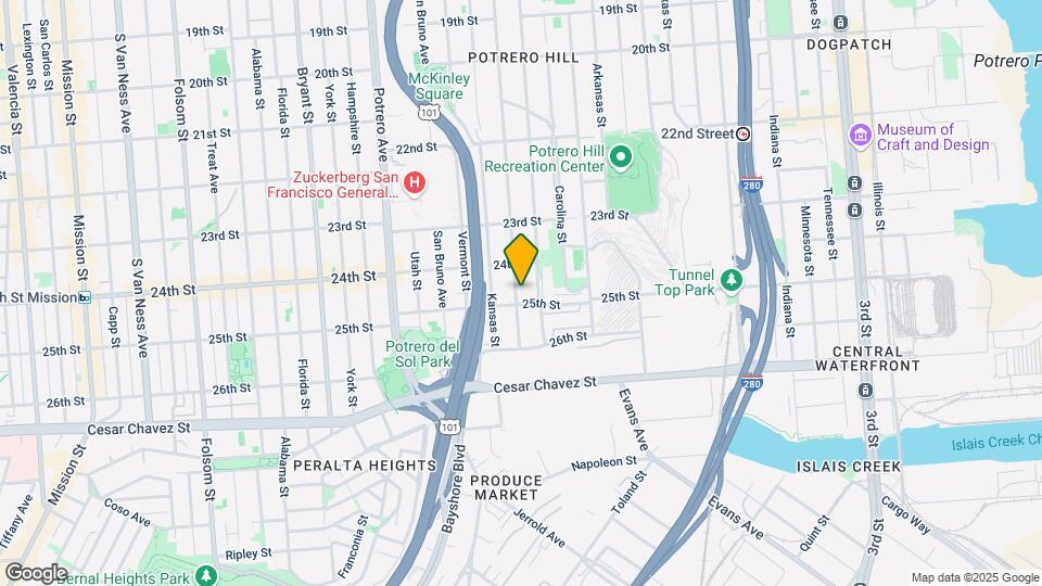 1367 Rhode Island St Map and Location Details