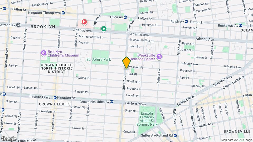 181 Utica Ave Map and Location Details