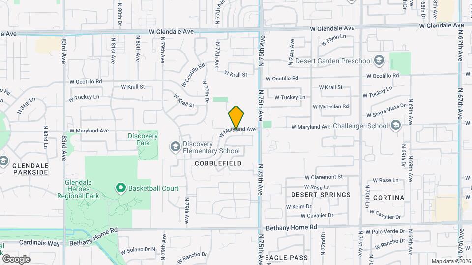 7592 W Marlette Ave Map and Location Details