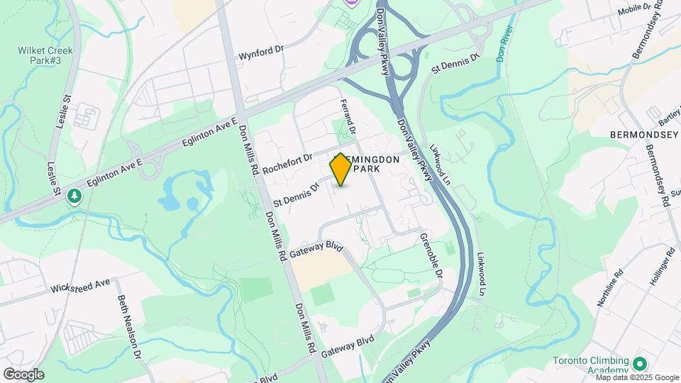 25 St. Dennis Drive Map and Location Details