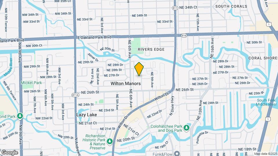 2669 NE 8th Ave Map and Location Details