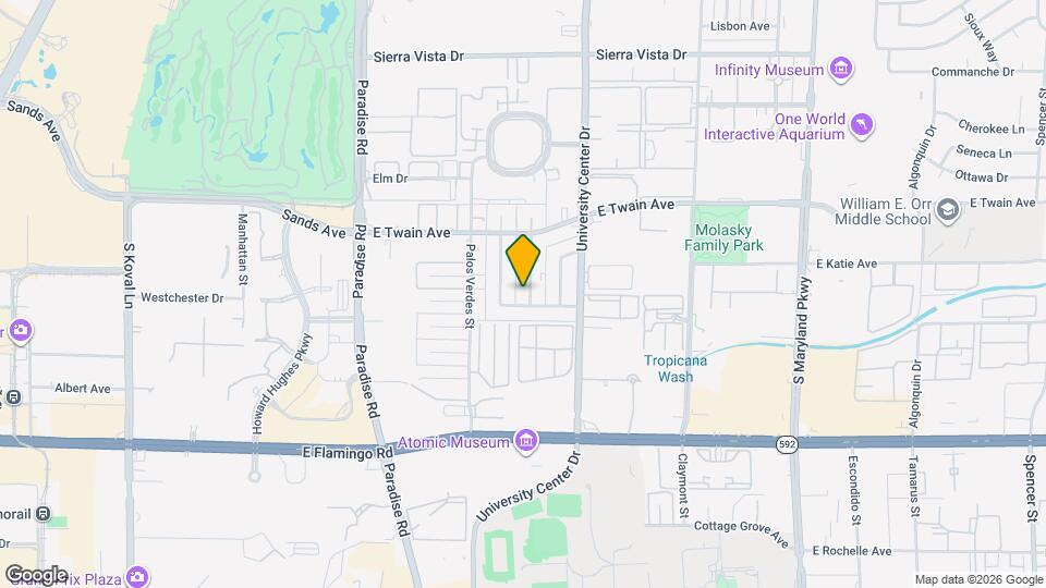 3851 Hazelwood St Map and Location Details