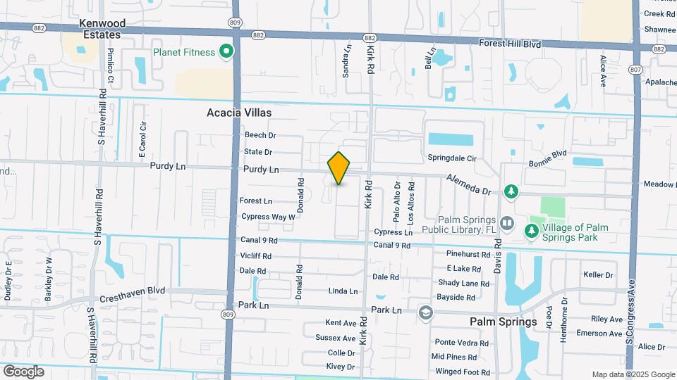 500 Village Green Cir W Map and Location Details