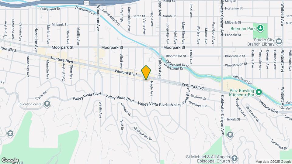 4190 Dixie Canyon Ave Map and Location Details