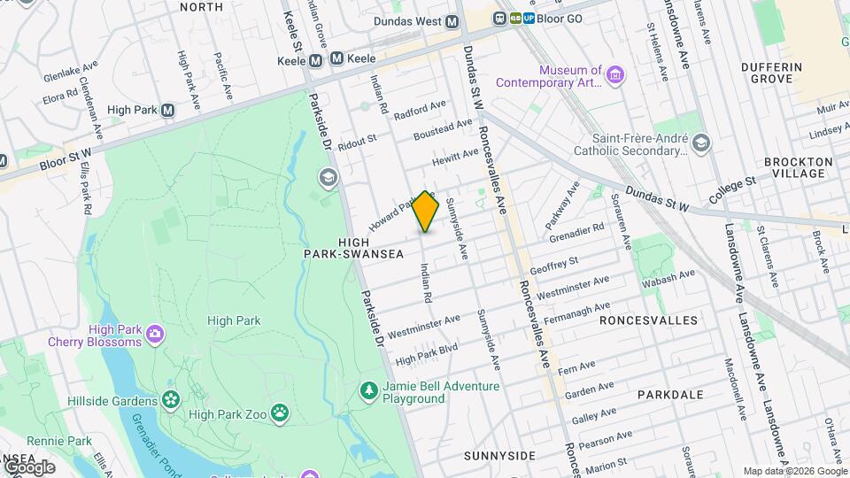 225 Indian Rd Map and Location Details