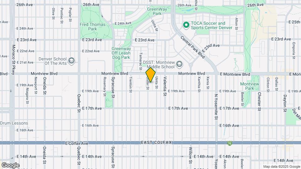 1930 Ulster St Map and Location Details