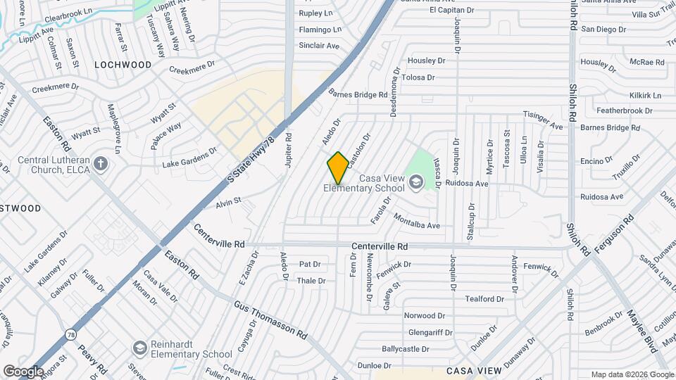 10922 Castolon Dr Map and Location Details