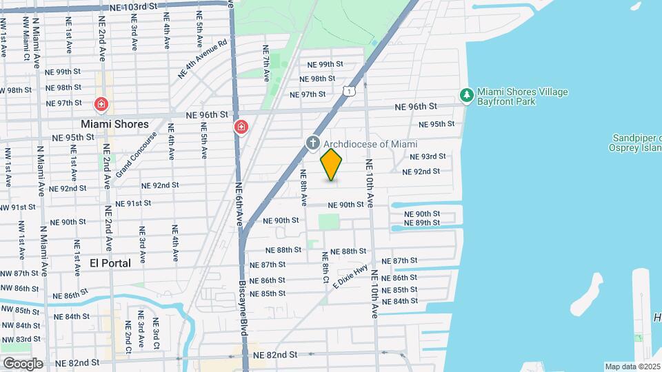 877 NE 91st Ter, Unit A4 Map and Location Details
