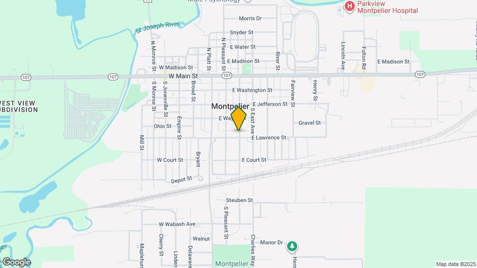 431 S Harrison St Map and Location Details