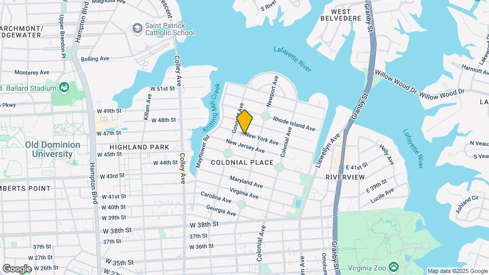 627 New York Ave Map and Location Details