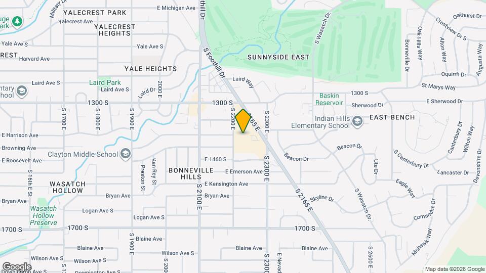 1400 S Foothill Dr Map and Location Details