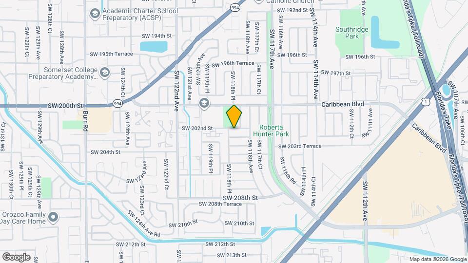 11852 SW 202nd St Map and Location Details