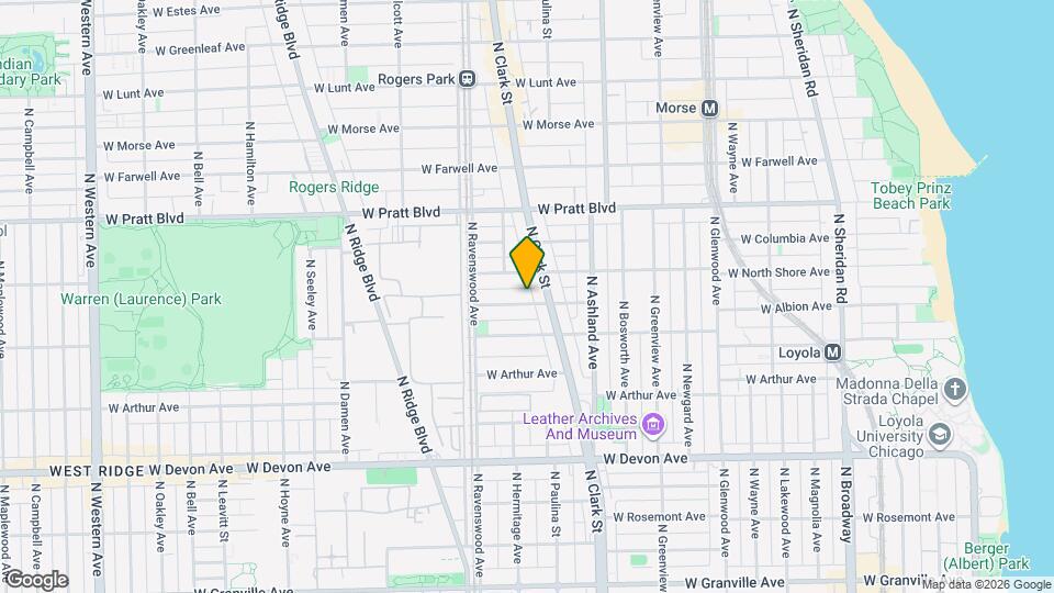 1708 W Wallen Ave, Unit J03P Map and Location Details