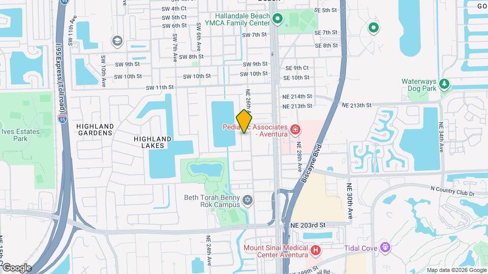 21011 NE 25th Ct Map and Location Details