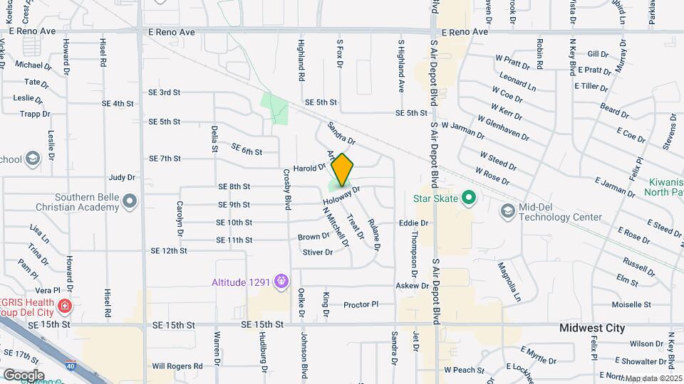 809 Holoway Dr Map and Location Details