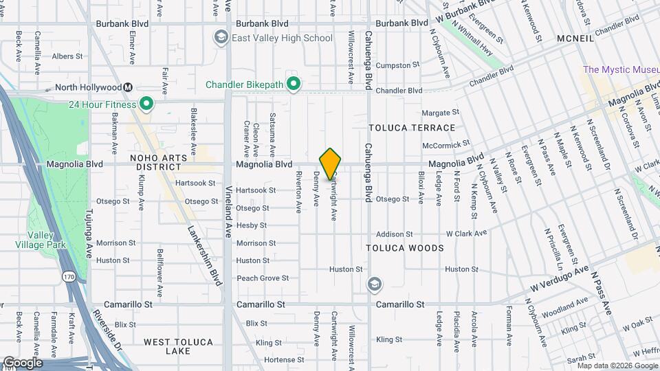 5141 Cartwright Ave, Unit Half Map and Location Details