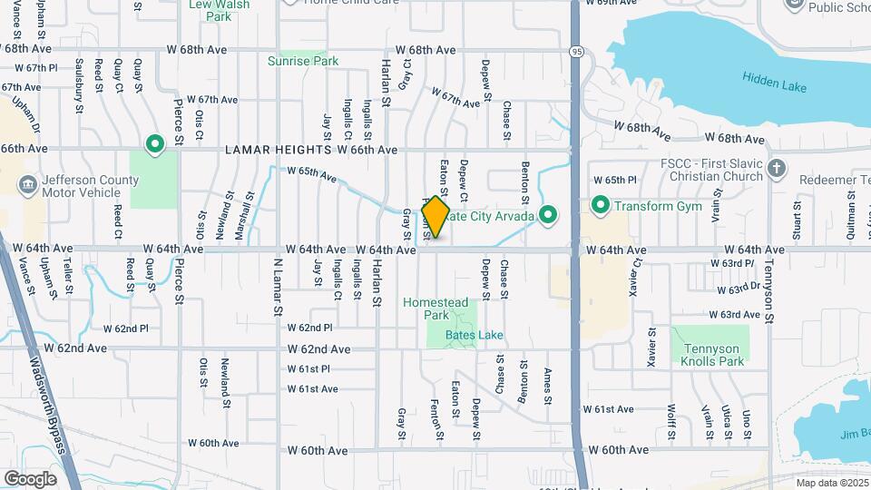 5789 W 64th Ave Map and Location Details