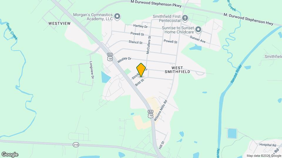 206 Britt St Map and Location Details