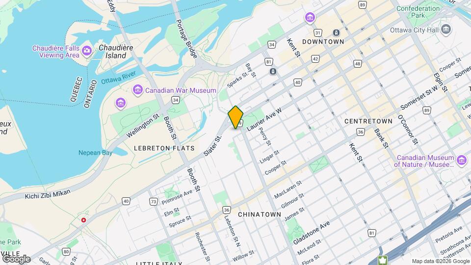 601 Laurier Av W Map and Location Details