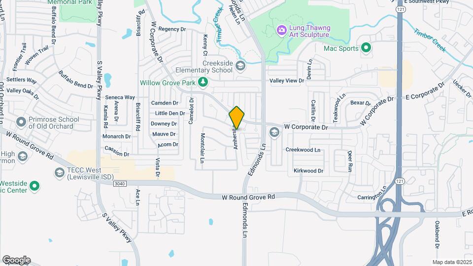 2085 Amherst Dr Map and Location Details