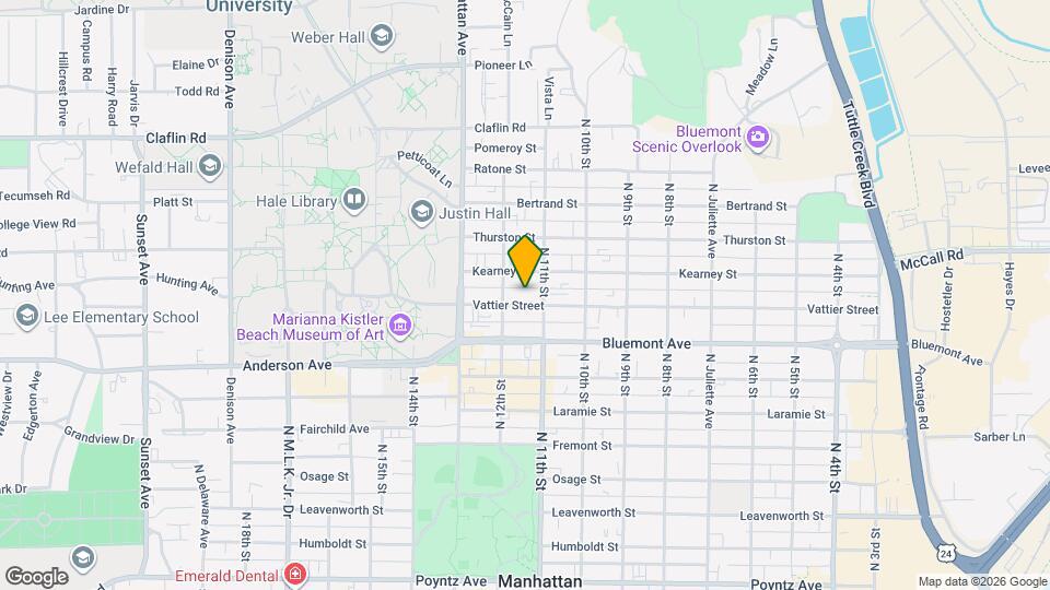 1114 Vattier Street Map and Location Details