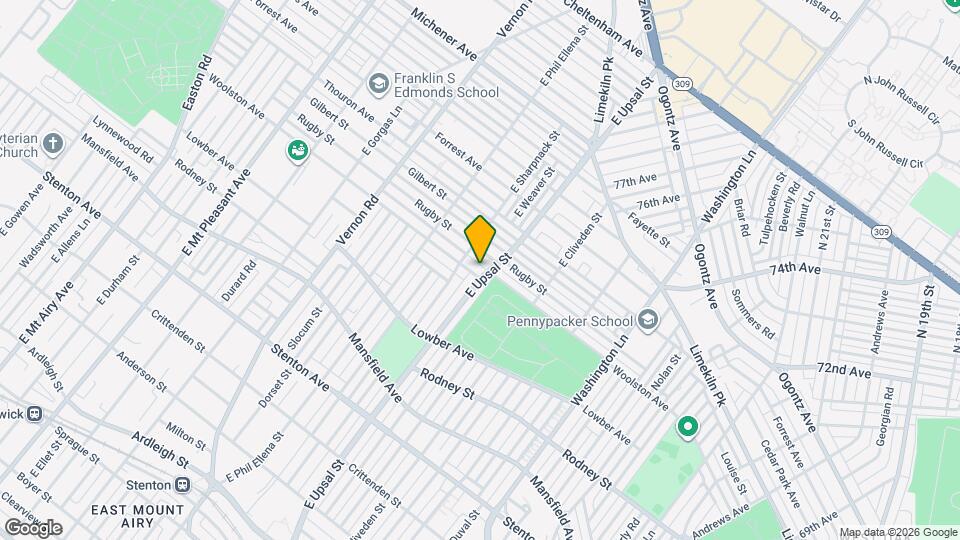 7703 Woolston Ave Map and Location Details