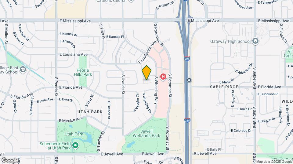 13307 E Carolina Pl Map and Location Details