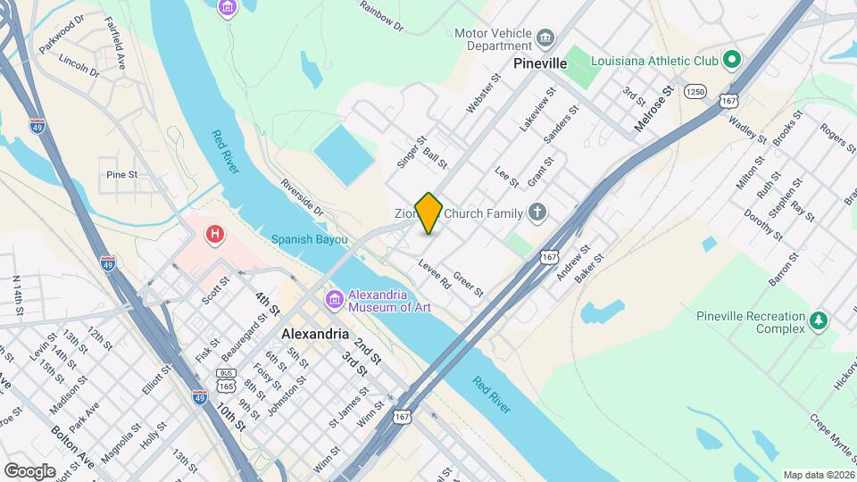 207 Lakeview St Map and Location Details