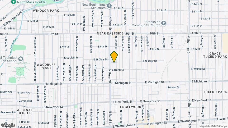 1429 N Gladstone Ave Map and Location Details