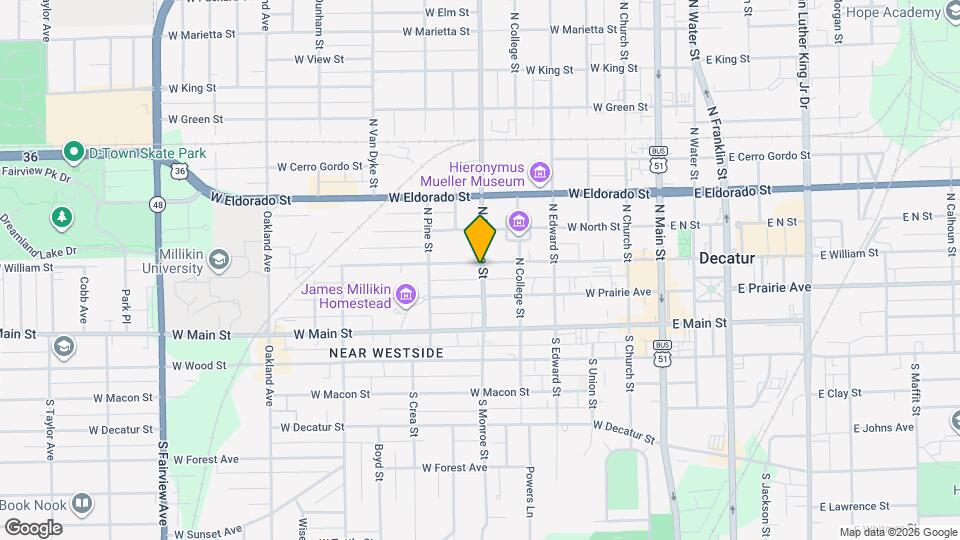 603 W William St Map and Location Details