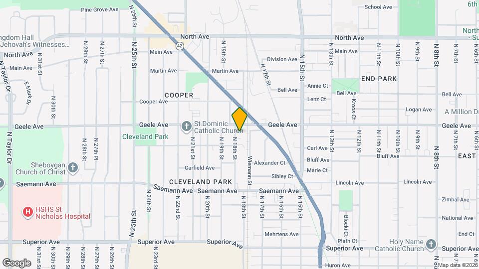 2123 N 18th St Map and Location Details