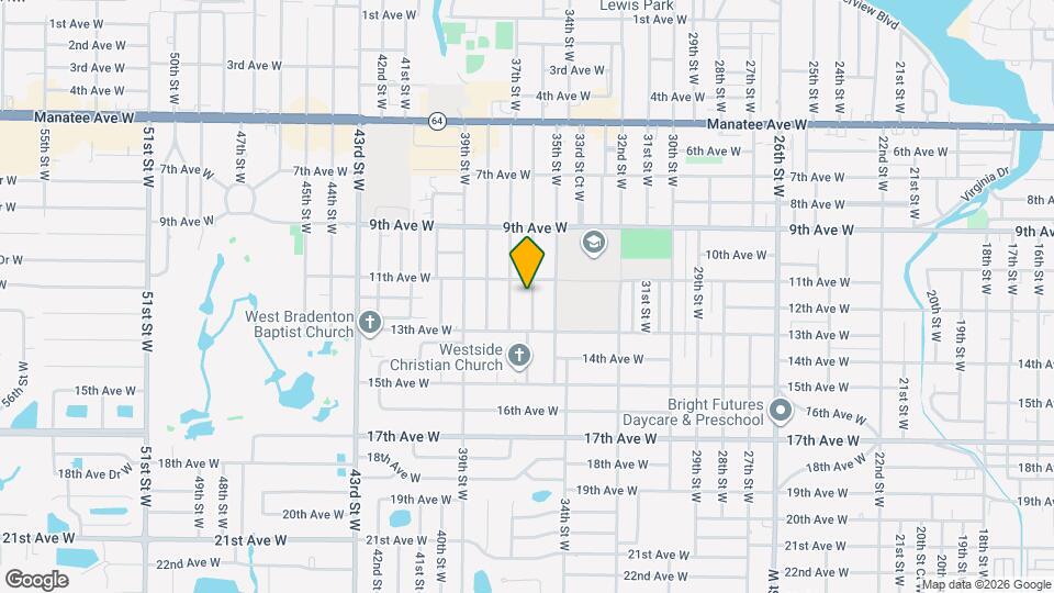 1120 36th St W Map and Location Details