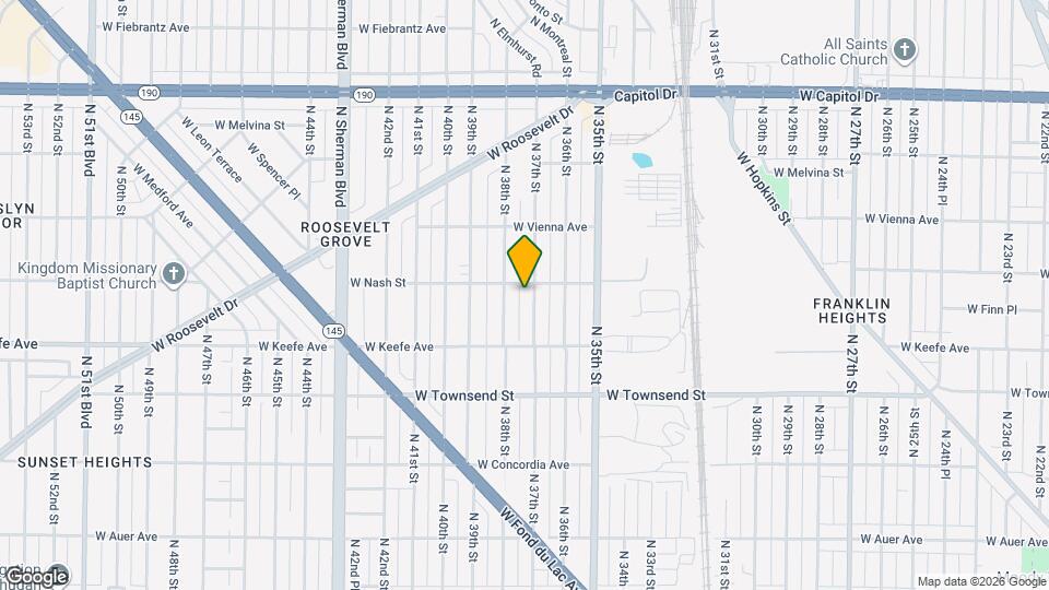 3635 N 37th St Map and Location Details